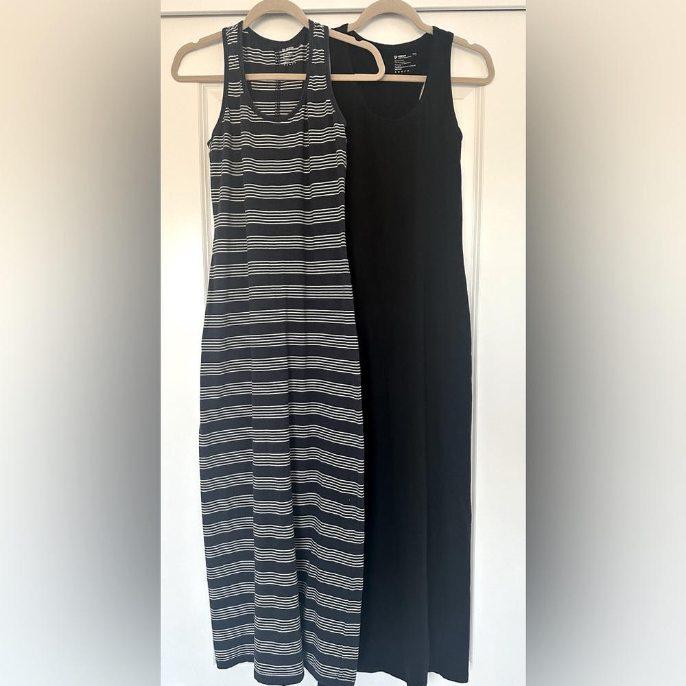 Pact Apparel Organic Cotton Women’s Tank Maxi Dresses - Set of Two, size Medium